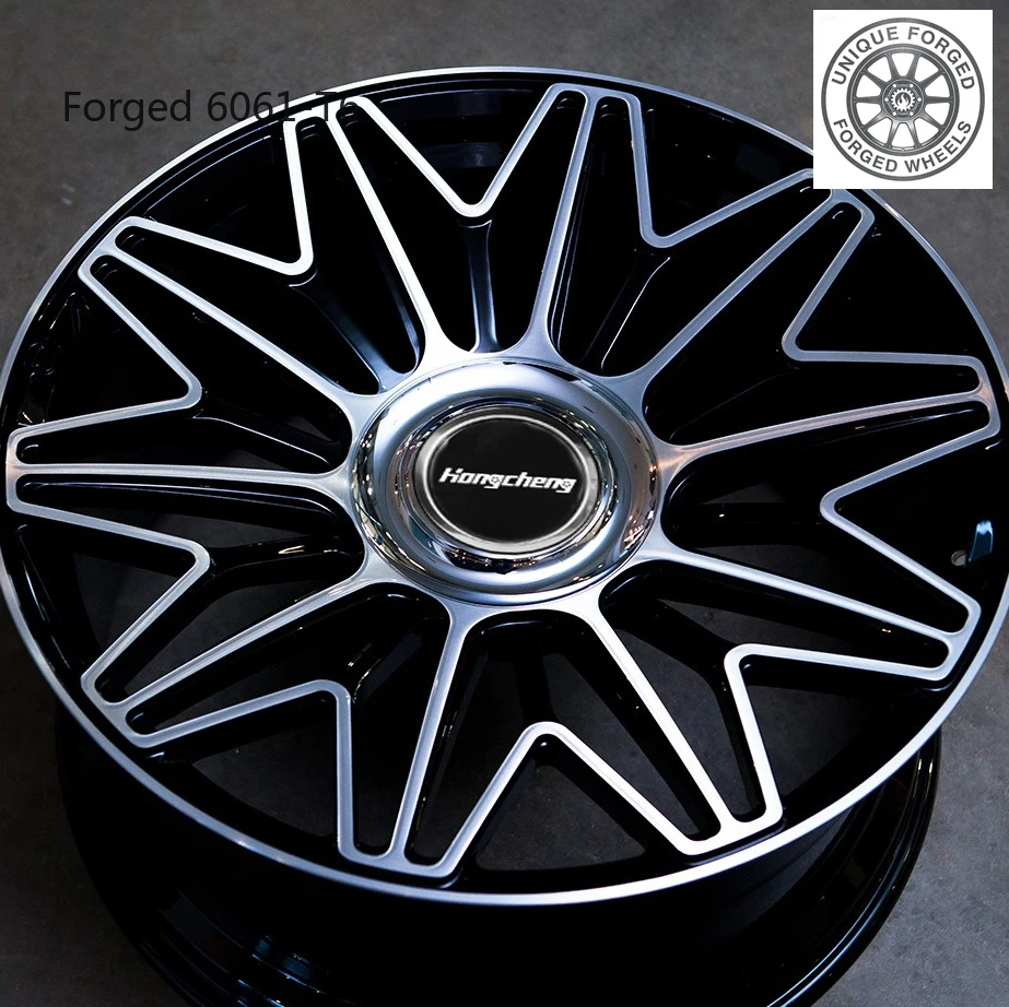 

2026 New Custom Gloss Black Machine Face Forged Wheels 18-22 Inch 5x112 5x114.3 5x120 Luxury Rims