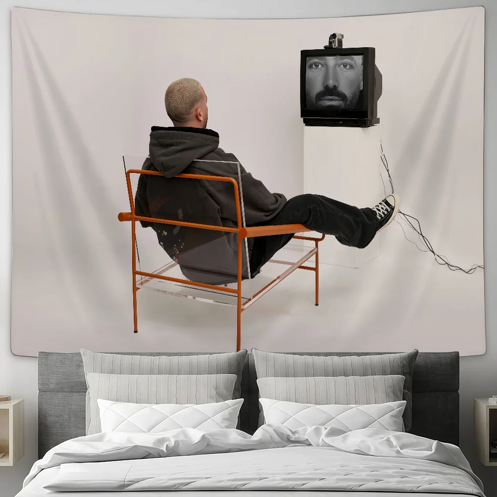 المغني عوم آدم العلم مخصص التخييم حديقة ديكور خلفيات الحفلات جدار الفن هدايا الأسرة