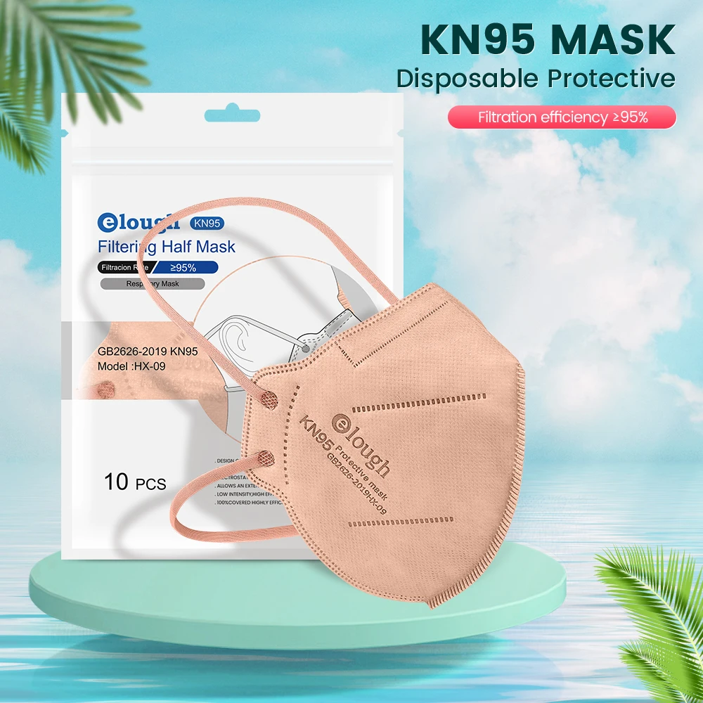 Elough mask Head Mounted FFP2 Mascarillas KN95 Masks Adult 5 Layers ffp2mask Approved Mascarilla FPP2 Face Mask Homologada