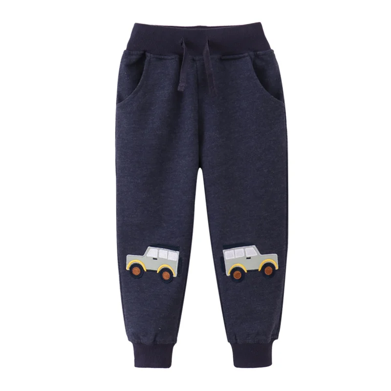 2-7T Jungen Jogginghose Autos Stickerei Herbst Frühling Volle Hose Jungen Mädchen Hosen Heißer Verkauf Zeichnung Kleidung Hosen jungen Kinder Tragen