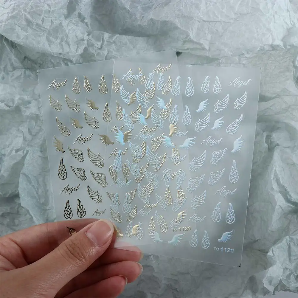 

Special Design Diverse styles Self Adhesive stickers 3D Angel Wings Nail Sticker Nail Decorations Manicure Tool Nail Art Decal