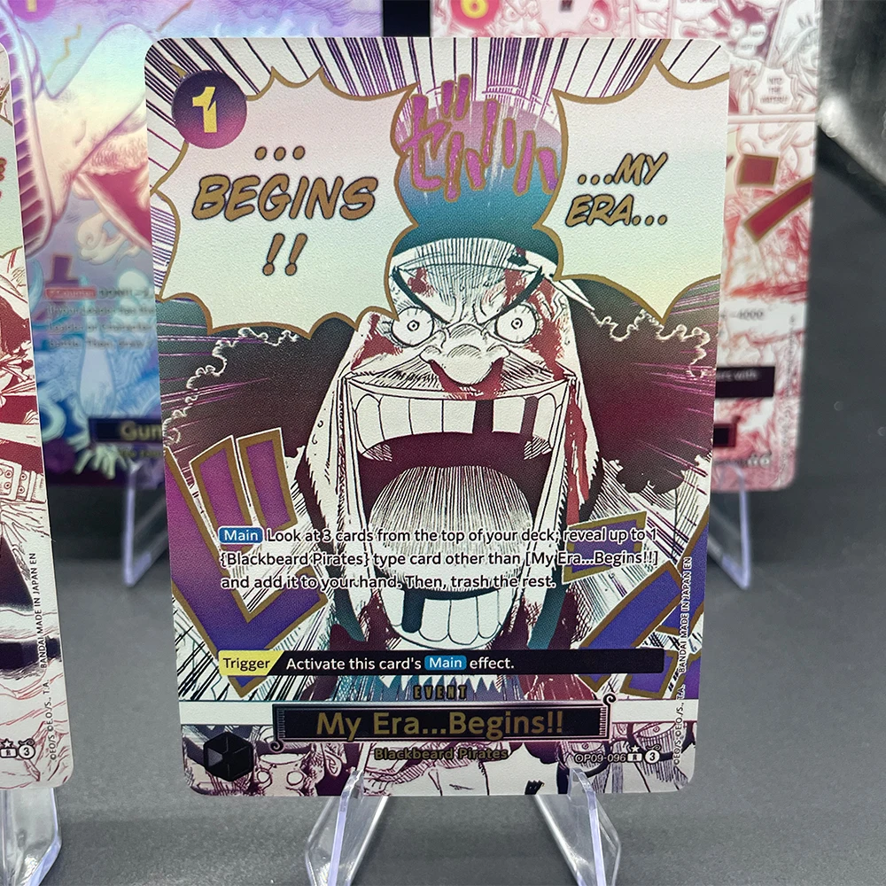 Proxy Opcg Collection Anime Card 2025 Op09-096 Prb02 #096 My Era...begins!!! Event Alt Art Teach Op09-020 Flash Card Gifts