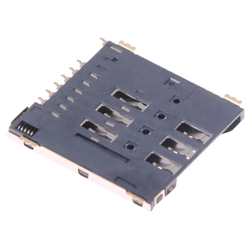 1/5Pcs MUP-C792 Original Micro SIM Card Connector Patch Self-piercing 6 +1 P SIM Card Slot Socket