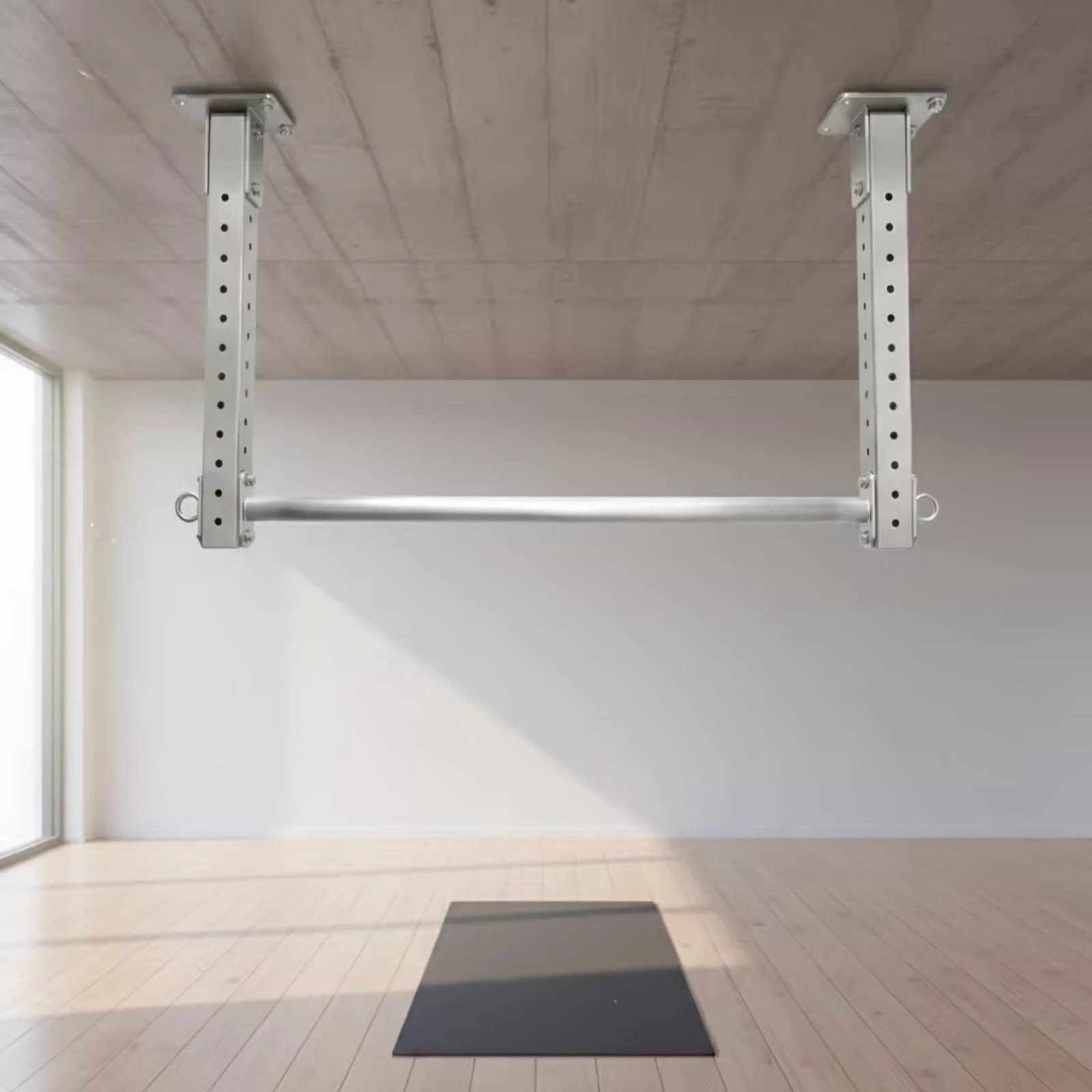 Ceiling-Mounted Pull-up Bar Heavy-Duty Ceiling Mounted Pull-up Bar Gym Equipment Versatile Multifunctional