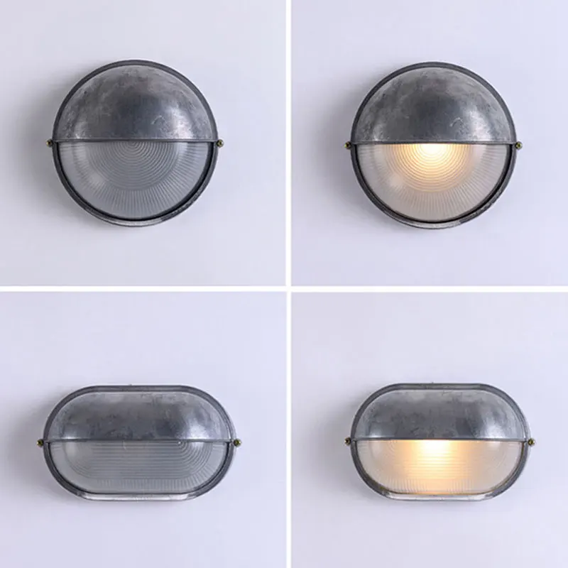 Retro Outdoor LED Waterproof Wall Lamp Moisture Vintage E27 Garden Sconces Bathroom Porch Home Wall Lighting Luminaire