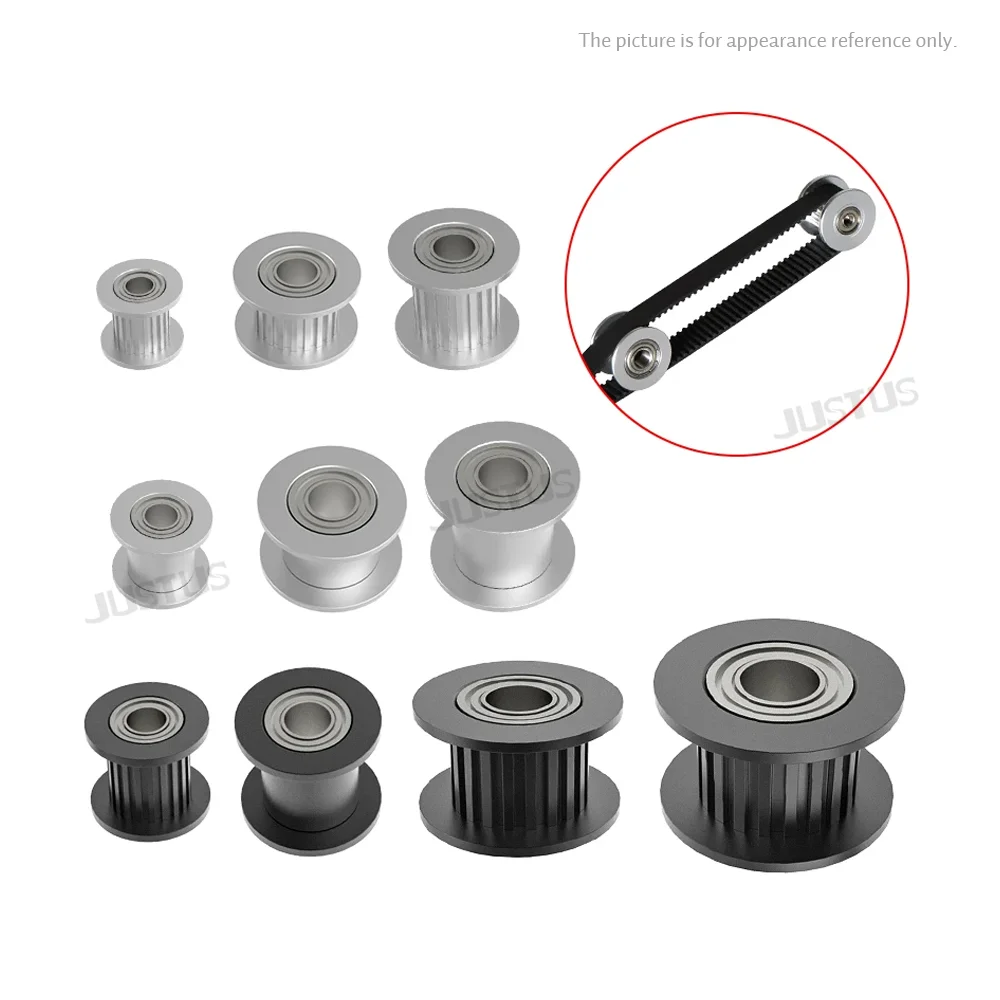 GT2 Idler Pulley 20 Teeth Bore 3mm 4mm 5mm 6mm 8mm with bearings 3D Printer Parts for 2GT Timing Belt Width 6mm 10mm H shape