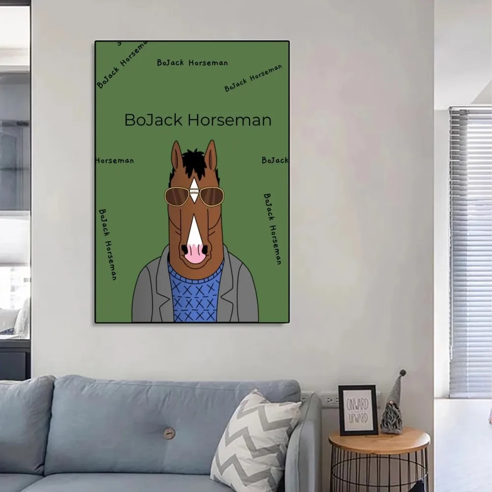 B-boJack Cool H-Horsemans Poster No Framed Poster Kraft Club Bar Paper Vintage Poster Wall Art Painting Bedroom Study Stickers