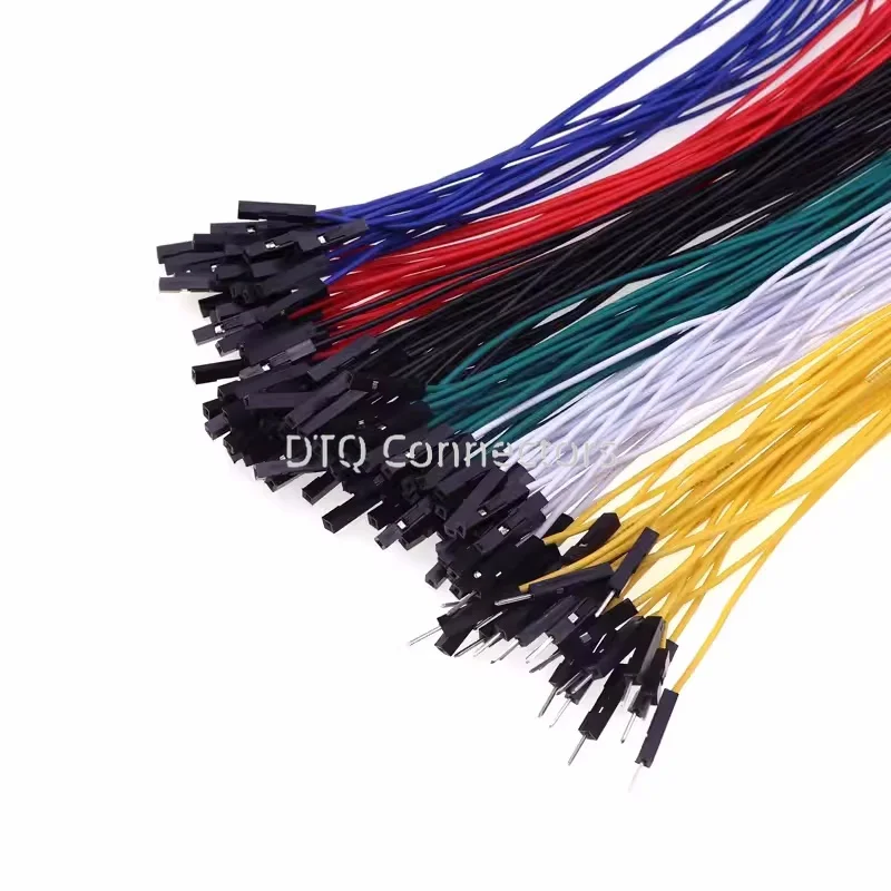 20PCS 1Pin Dupont Jumper Wire Line  2.54mm Male Female Electronic Cable For Arduino DIY Red Yellow Green Yellow Blue Black