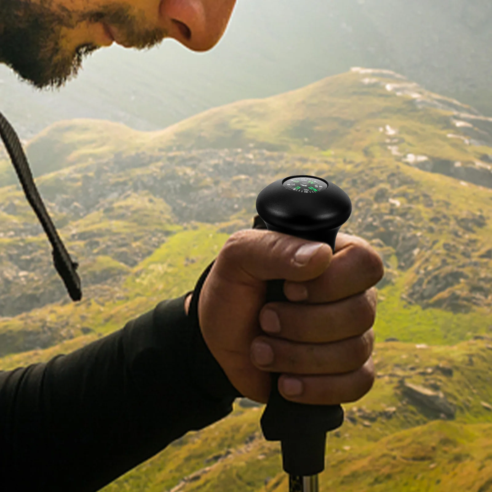 

Head Cover Spherical Compass Portable Hiking Cap For Camping Mountaineering Outdoor Tool