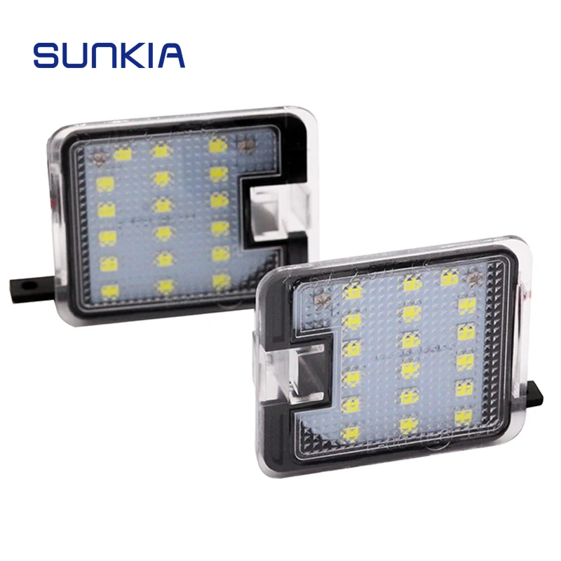 SUNKIA 2pcs/lot LED Side Mirror Pudlle Lights Ultra Bright 18 SMD For Ford Focus III/Kuga/Escape/Mondeo IV/C-Max