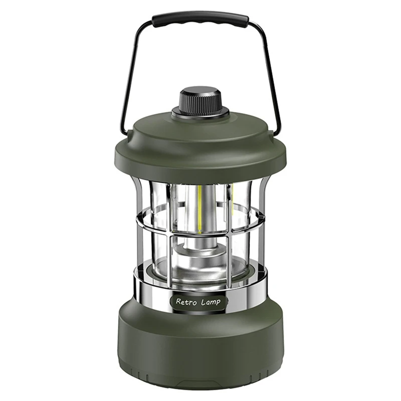 ABHS-LED Camping Light With RGB Waterproof 15M String Outdoor Hanging Super Bright Tent Light Garden Decoration Light