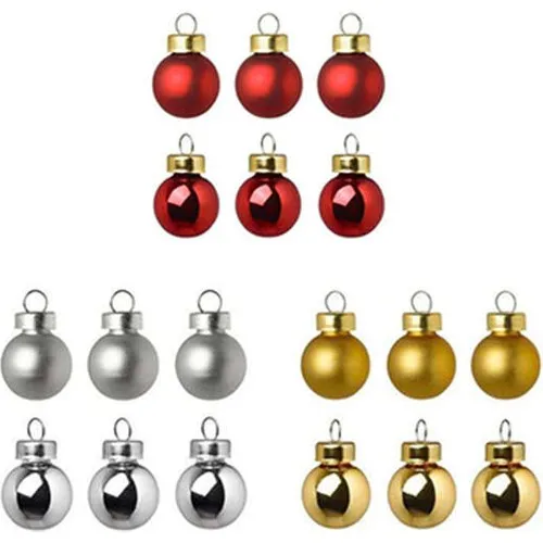 Party World Colorful Christmas Tree Ornament Set 18 Pcs 6 cm