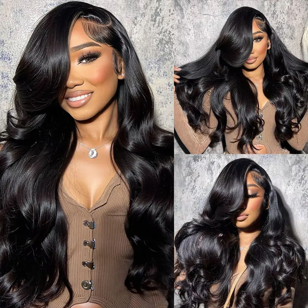 Parrucca frontale in pizzo trasparente 13x6 13x4 HD con densità del 250% Parrucca senza colla 5x5 Parrucca per capelli umani per le donne Parrucche brasiliane