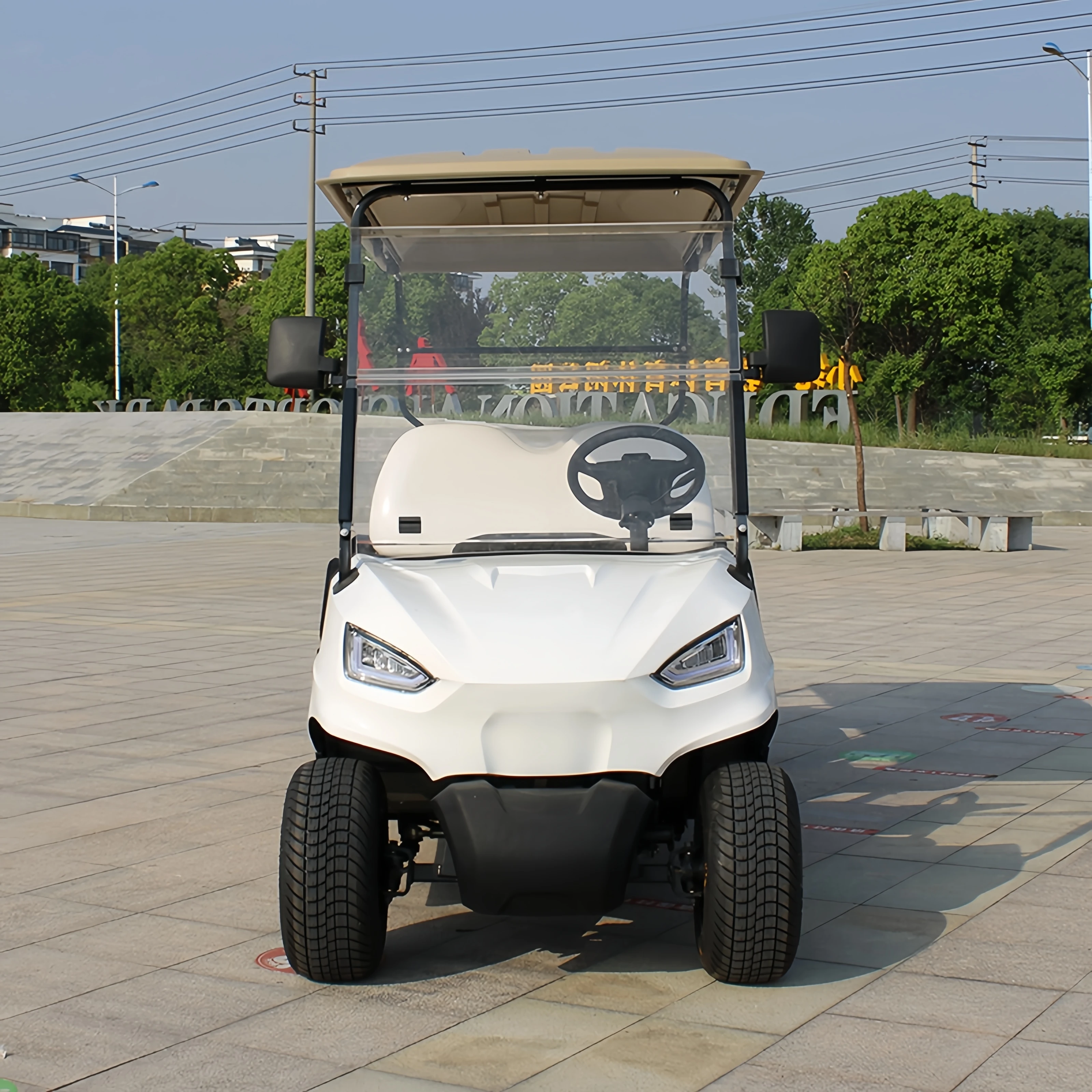 Voiturette de golf électrique en aluminium 62, batterie 4 places, fabriquée en Chine, approuvée CE