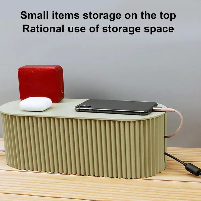 Cable Storage Box Power Strip Case Power Lines Wire Management Organizer Anti-Dust Charger Socket Network Lines Storage Bin