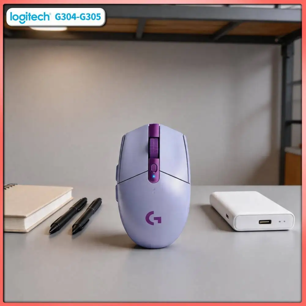 Logitech G305 Wireless Gaming Mouse, 12000 DPI HERO Sensor, 6 Programmable Buttons, 250h Battery, 99g, PC Mac
