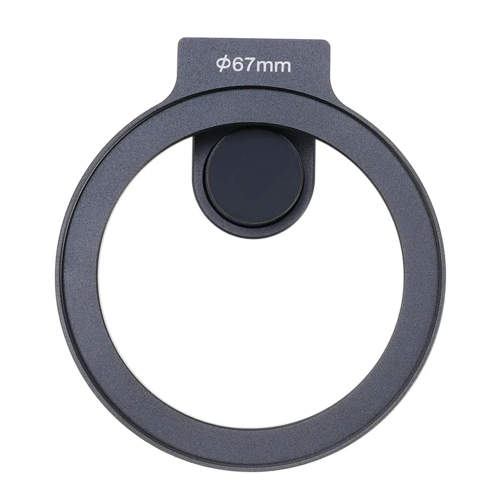 Clip  filtro  lente  Metal Universal  67mm para iPhone, soporte adaptador para teléfono inteligente con zapata fría, Clip  aleac