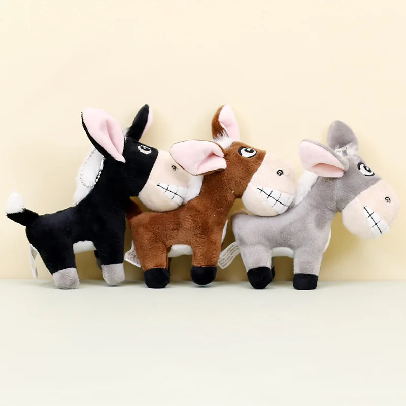 

1Pcs Cartoon Donkey Plush Pendant Cute Animal Soft Toy Fun Donkey Plush Doll Stuffed Toy Backpack Pendant Cute Decor Small Gift