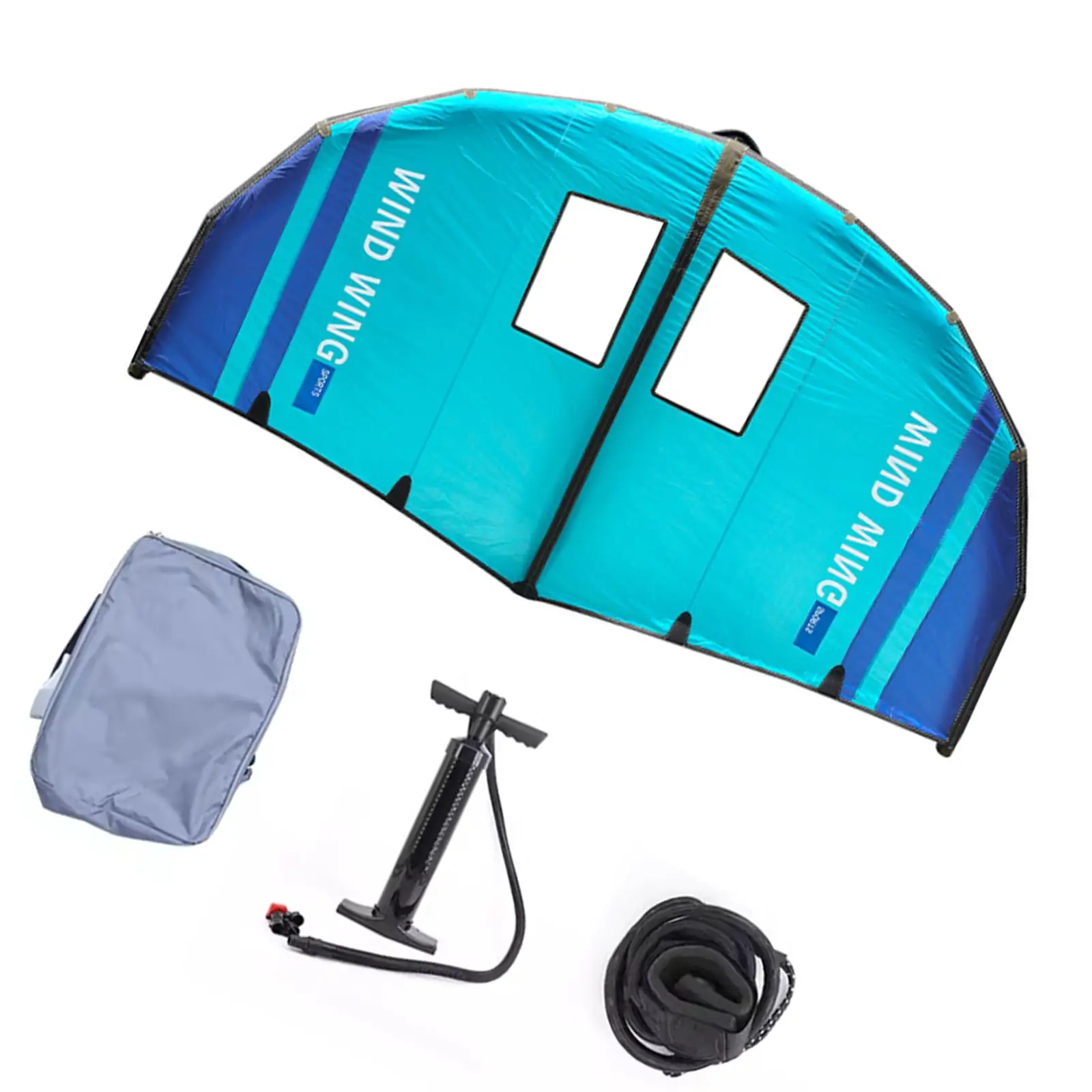 

Inflatable Surfing Wing Kiteboard Paddle Board Wing with Bag with Transparent Window Multipurpose Inflatable Kite Hydrofoil