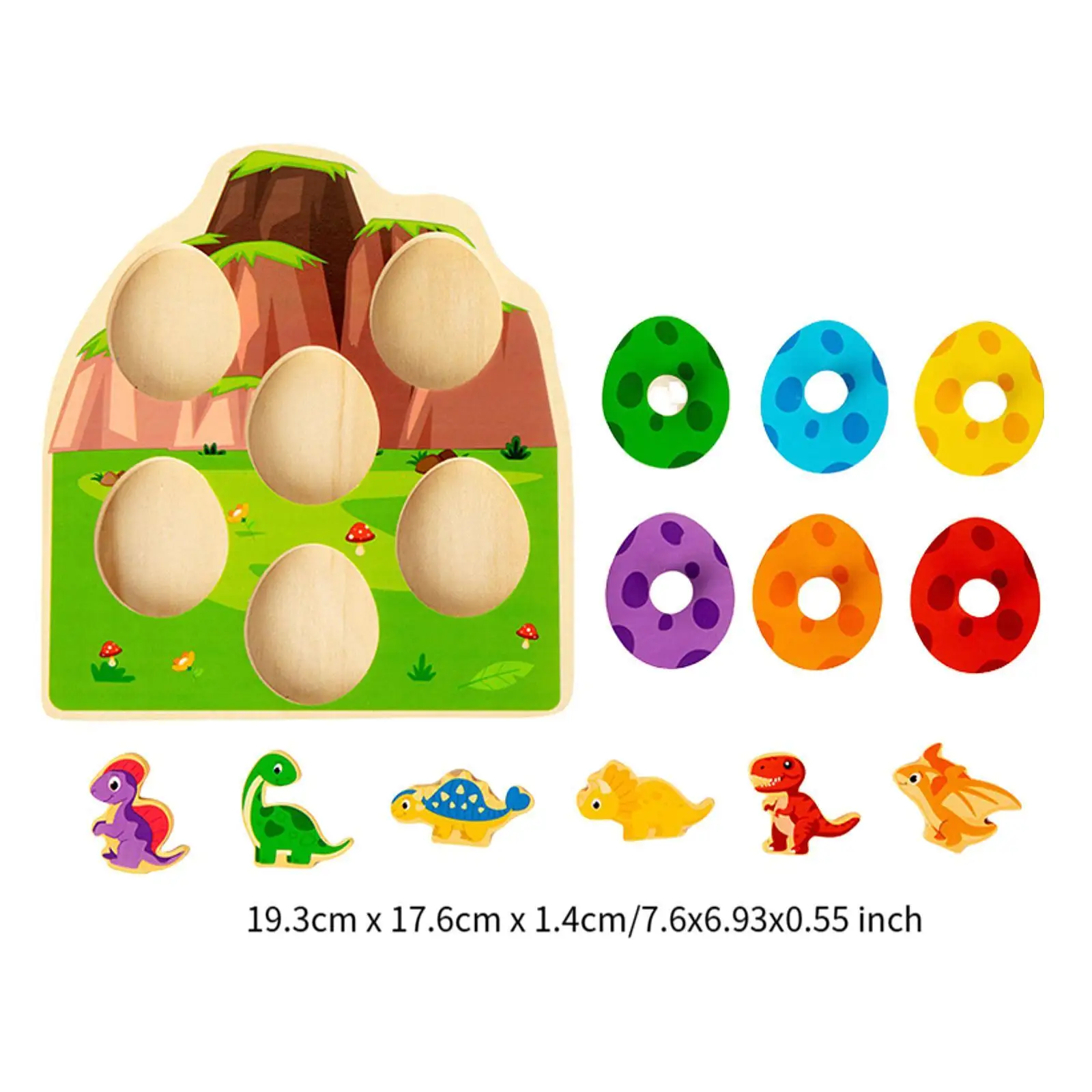 Puzzle con pioli in legno Gioco di smistamento Puzzle di forme di smistamento dei colori Puzzle in legno per i più piccoli per bambini in età prescolare di 1 2 3 anni