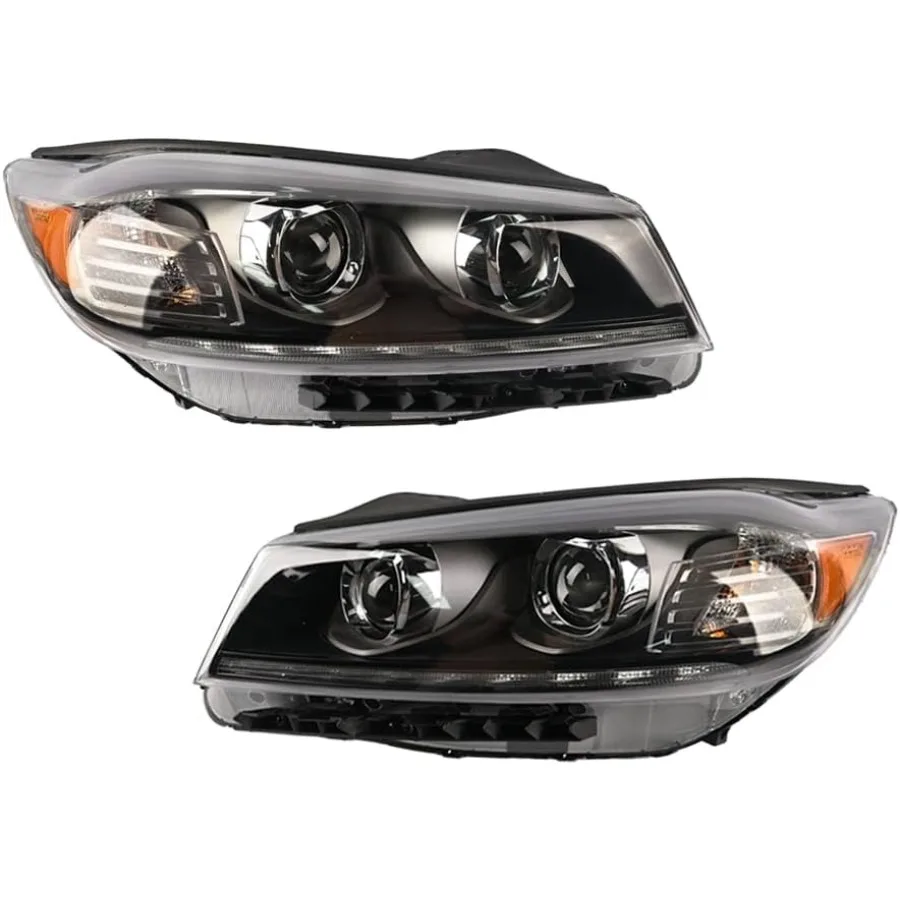 

Front Left and Right Halogen Headlights w LED DRLw o AFS Compatible with Kia Sorento 2019 2020 92101C6510 92102C6510