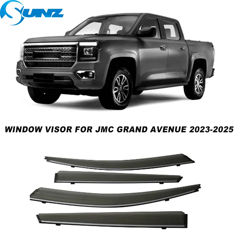 

Car Window Visor Sun Rain Deflectors For JMC Grand Avenue 2023 2024 2025 Auto Side Window Deflector
