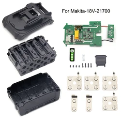 Dvisi BL1860 LI-ion battery Plastic Case Protection Board PCB fit input 21700 battery for Makita 18v Battery BL1820 BL1830