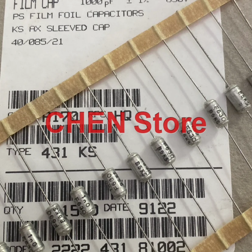 20 Peças/lote Original BC VISHAY KS431 630V 1000PF 4X10MM PH 1NF 102 Capacitor de Guitarra de Filme de Estanho Frete Grátis
