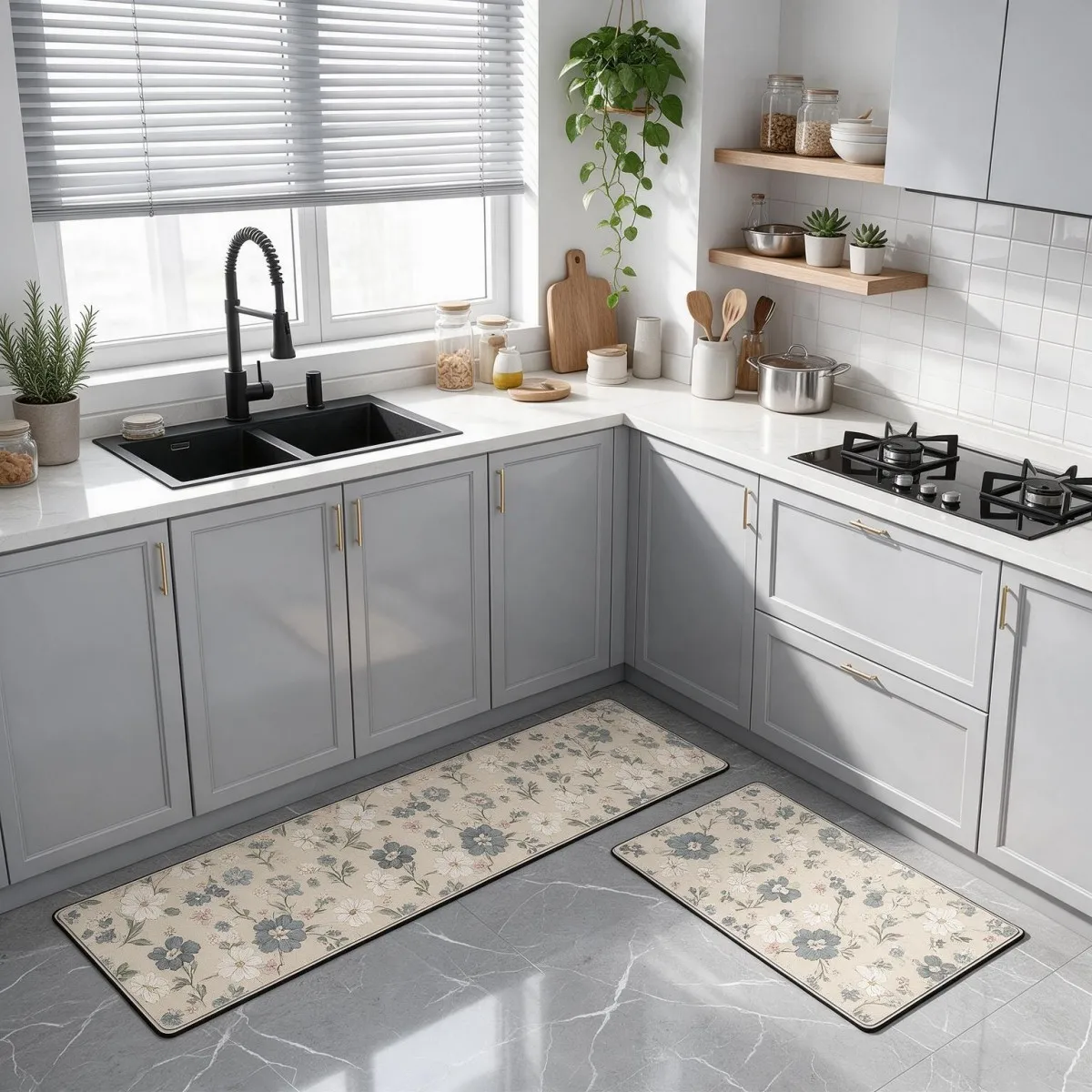 Tappetino da cucina in fango di diatomee, assorbente, con fondo in gomma antiscivolo, disponibile come tappetino lungo o quadrato per cucina, bagno, toilette, sala da pranzo e ingresso.