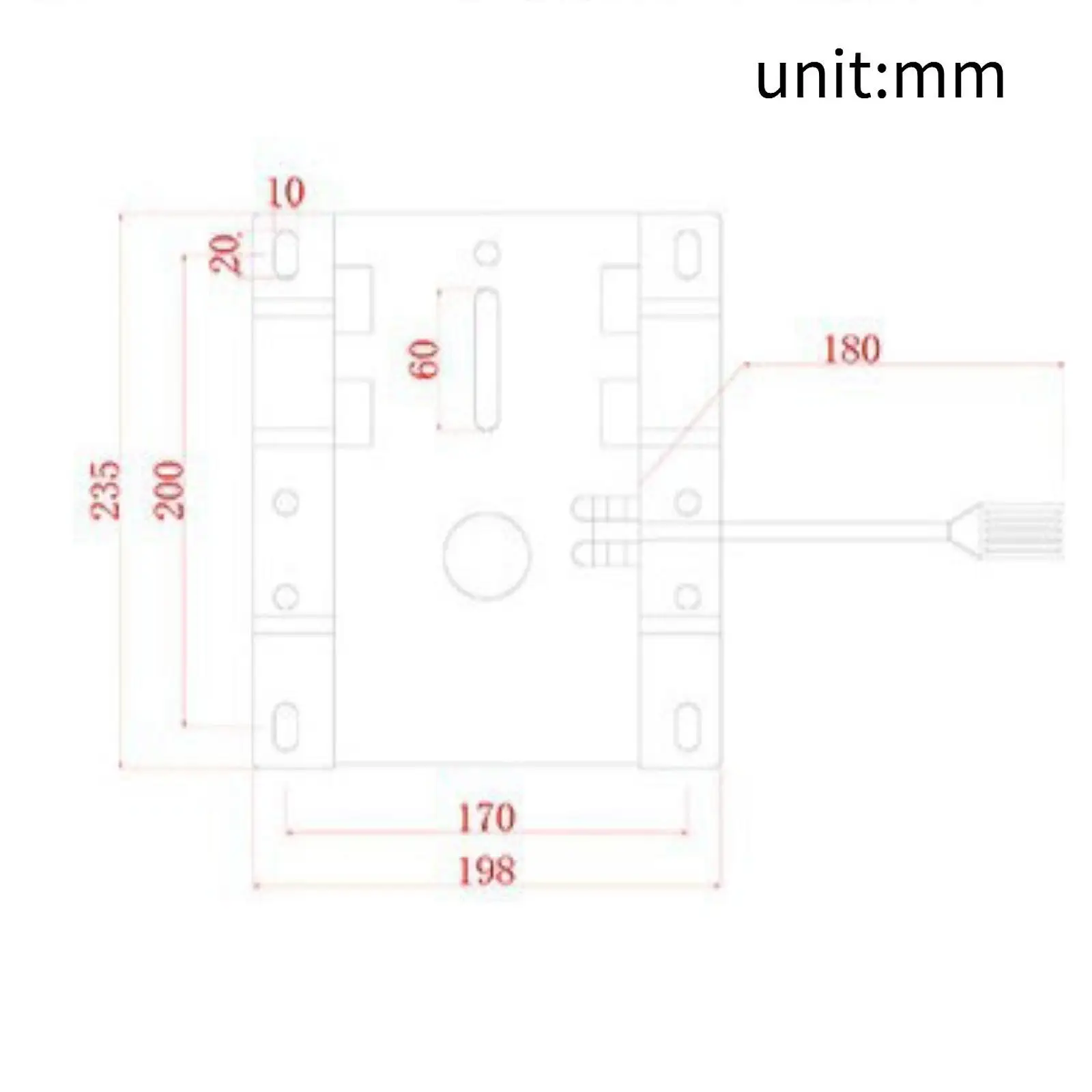 Steel Chair Chassis Height Adjustable Lift Control Mechanism Sturdy Swivel Base Plate Rustproof Replacement for Computer Chair
