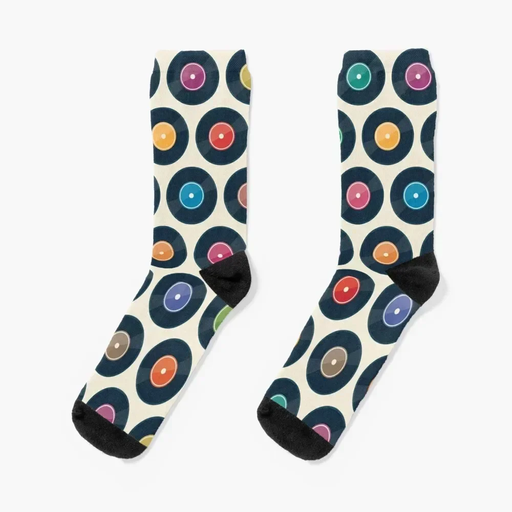 

Vinyl Record Collection Socks Hiking boots Soccer Running funny gifts Socks For Men Women's