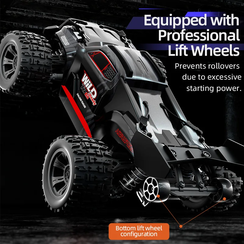 New 1/16 Rtr Rc Drift Car Led Lights 30km/H High Speed Drift Monster Truck 4wd Electric Remote Control Off-Road Vehice Car