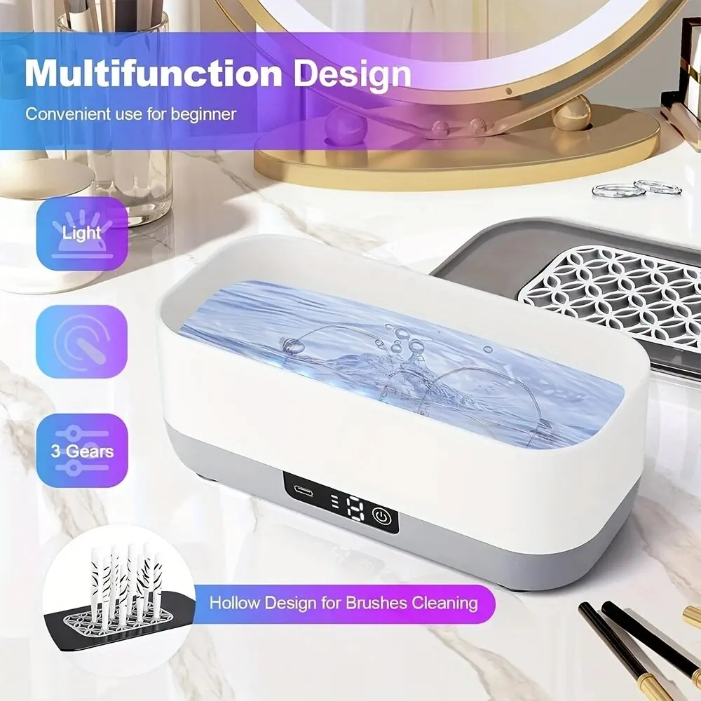 

Многофункциональное чистящее средство, портативный USB-аккумулятор, подходит для кистей для макияжа, очков, ювелирных изделий и модных устройств.