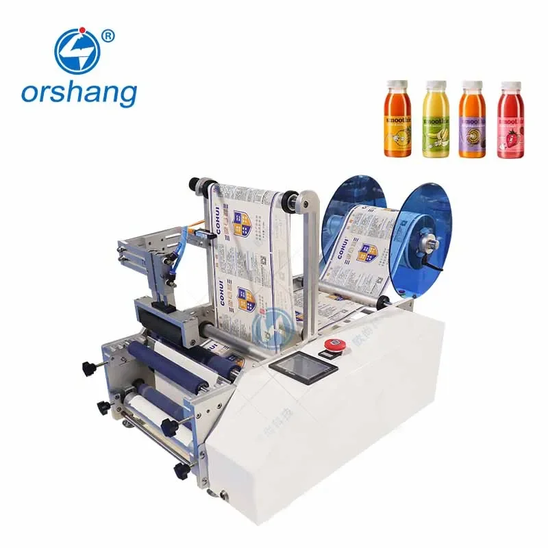 Factory Professional Big Machine Semi Automatic Round Bottle Labeling Machine Round Bottle Label Applicator
