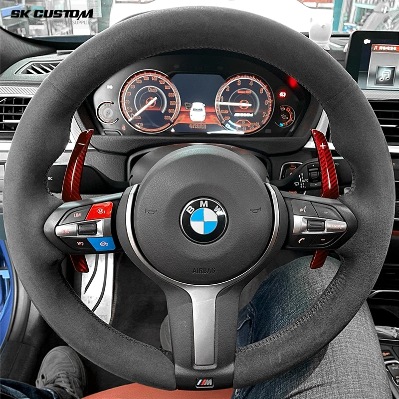 SK CUSTOM Carbon Fiber Steering Wheel Shift Paddle For BMW F36 F21 F22 F32 F30 F80 F11 F06 F20 F23 F10 F12 F26 F15 M3 M4 M5 M6