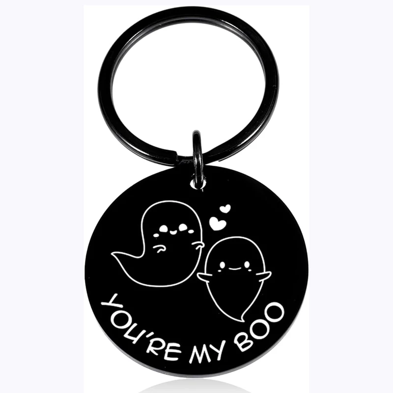 Halloween Keychain Gifts for Girlfriend Boyfriend Valentines Day Cute Spooky Basket Stuffers BirhthdayChristmas Ghost Boo Gifts