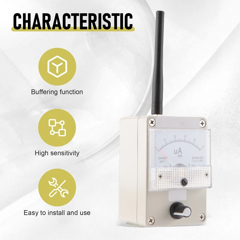 RF Signal Level Meter 100K‑1000Mhz Field Strength Indicator Signal Strength Meter For Radio Antenna Radiation