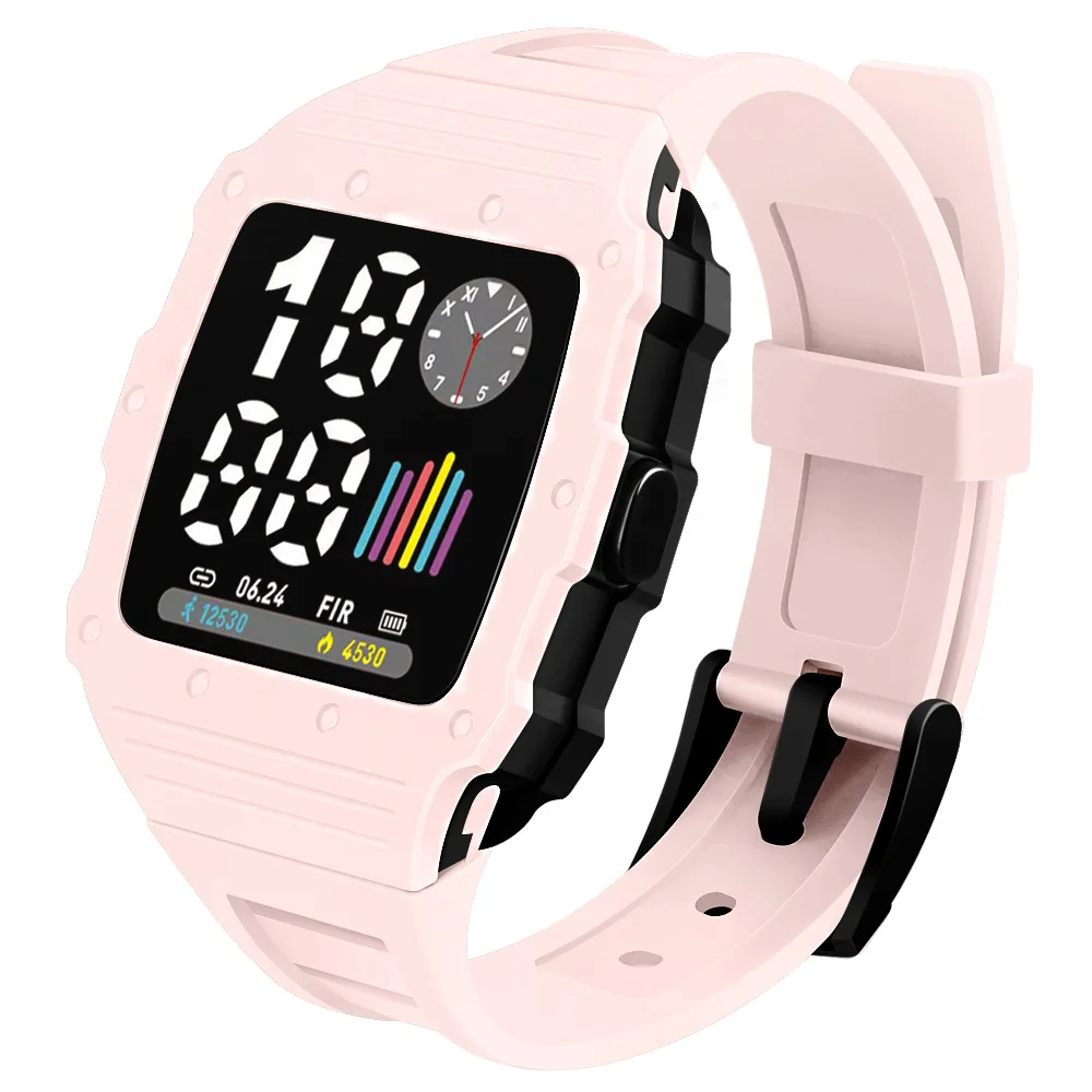 New LED square electronic watches couple students female high quality children's sports boys girls kids digital watch