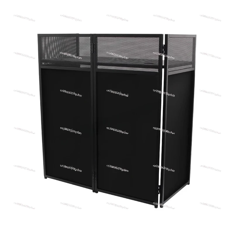 Bar portable foldable DJ table DJing table nightclub audio stand led mixer clothing store display stand view 2
