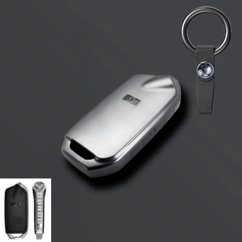 7 Button Smart Key Keyless Tpu Car Key Case Cover for Kia K9 2021 2022 Car Accessories Key Cover Keyring Keychain Key Holder