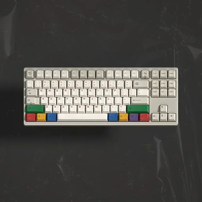 Imagem -02 - Conjunto de Teclas Pbt Teclado de Sublimação Teclas Personalizadas Cereja Perfil para Teclado Mecânico Coreano Gx87 Crush80