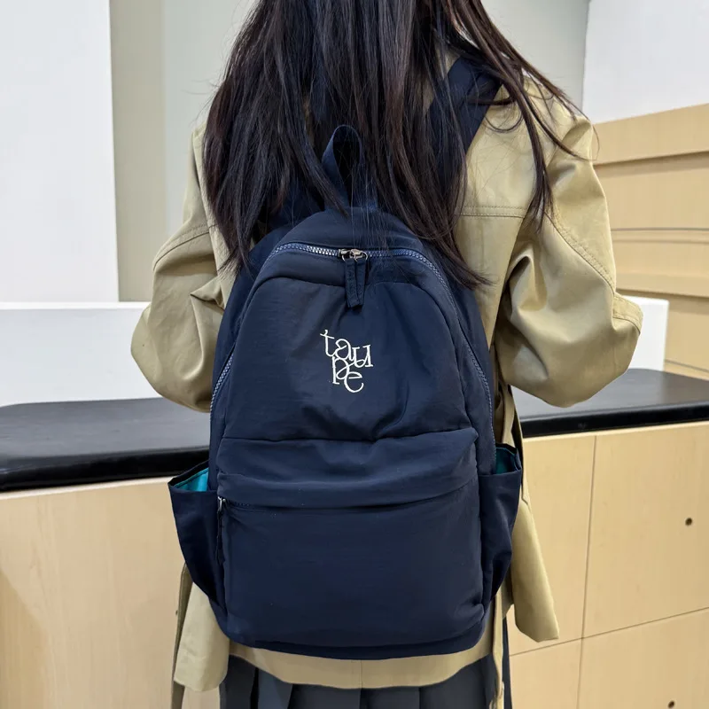 

1 шт., уличная альпинистская сумка, школьная сумка, студенческий рюкзак большой вместимости, однотонный, удобный, повседневный, соответствующий