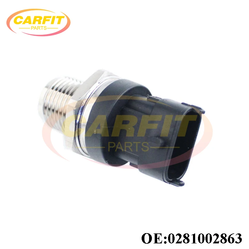 High Quality OEM 0281002863 31401-4A400 314014A010 Fuel Pressure Sensor For Hyundai Kia 1.5 1.6 1.7 2.0 2.2 2.5 CRDi Auto Parts