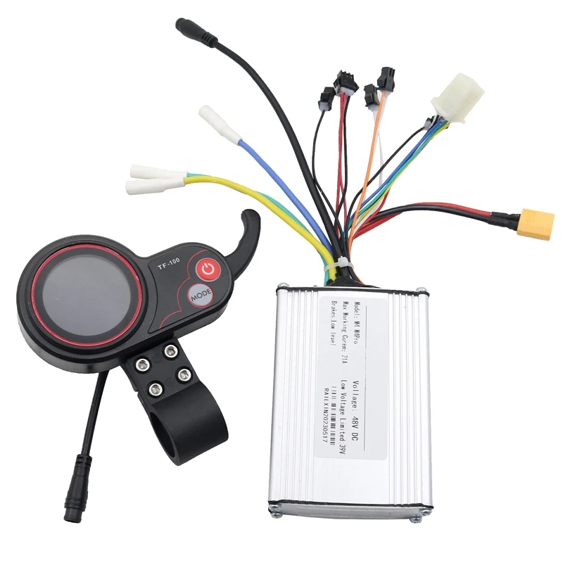 

48V 21A Electric Scooter Brushless Controller+TF-100 6Pin LCD Meter for KUGOO Kukirin M4/M4 Pro Repair Parts