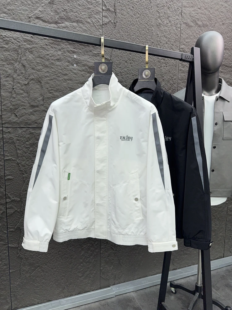 

Svip American Sle вышитый джет мужской повседневный воротник-стойка весна осень модная верхняя одежда удобная рабочая одежда пальто