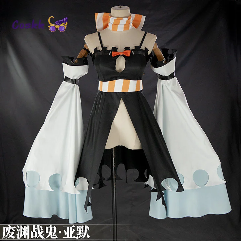 

New Anime Gachiakuta Amo Empool Cosplay Costume Sexy Dress Belt Bow Dress Tie Uniform Halloween Carnival Party Women Clothes