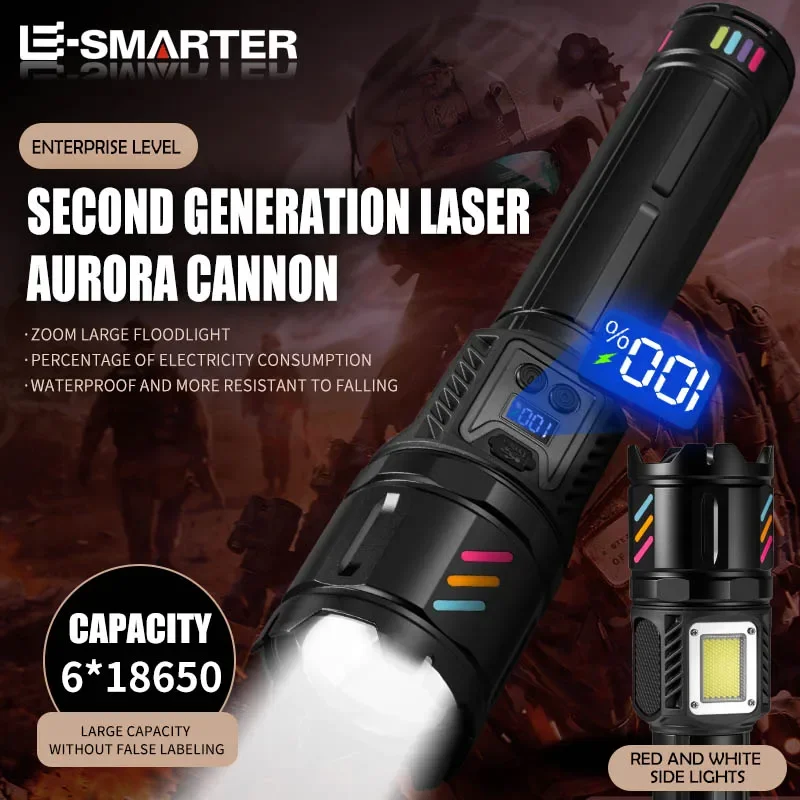 

Outdoor Strong Light Flashlight Rechargeable Large Capacity Lithium Battery With Long Battery Life Strong Light Flashlight