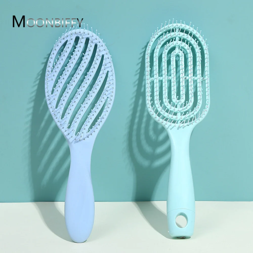 Massage Comb Detangling Hair Brush Nylon Scalp Massage Hair Comb Women Wet Cur Hair Brush Professional Hairdressing Styling