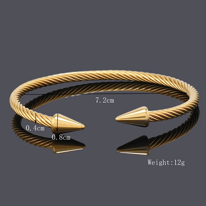 Luxury Arrow Stainless Steel Man Cuff Bracelet Women Jewellery Valentines Day Gift