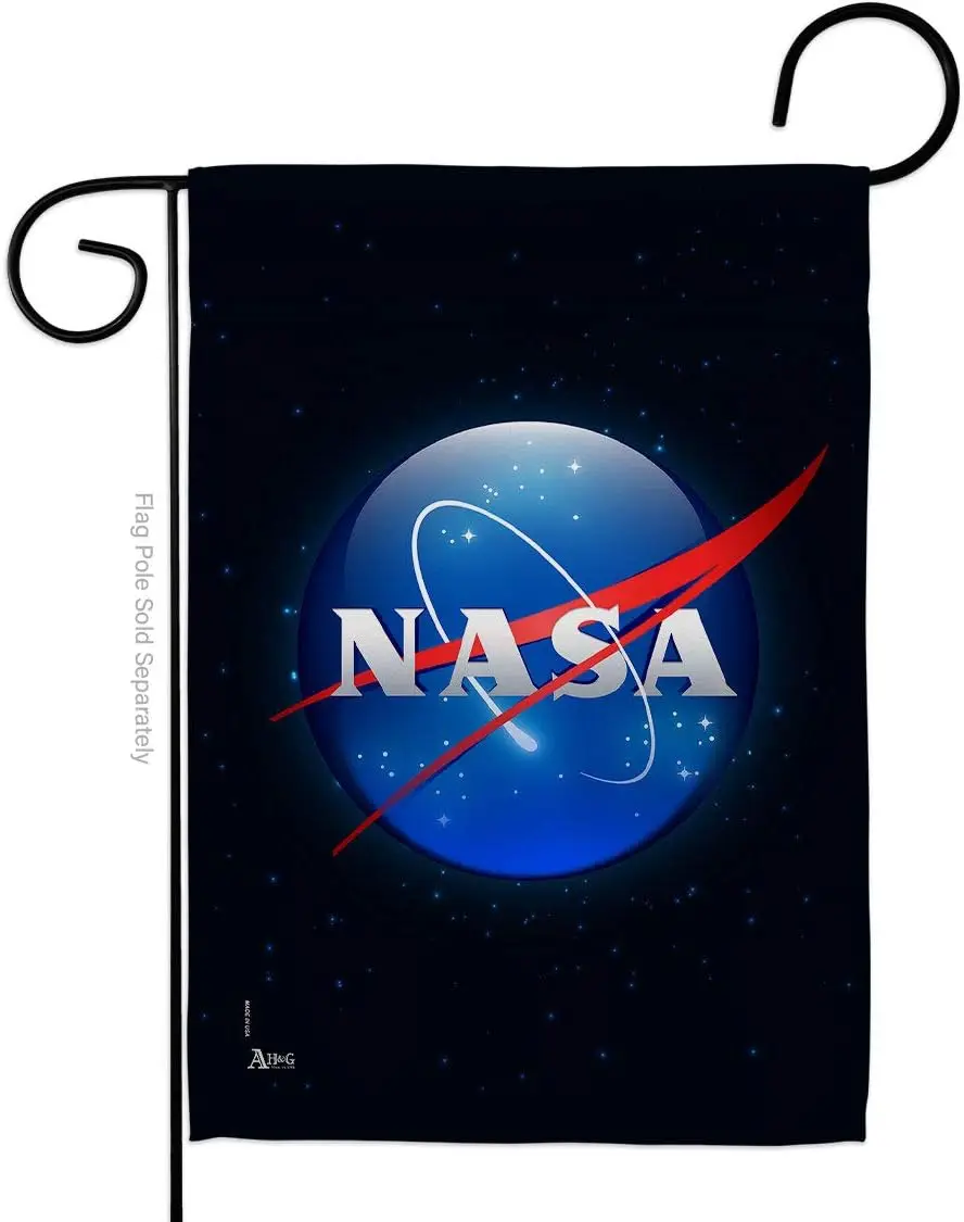 Garden Flag - Armed Forces Space Program Discovery Astronomy United State American US Official - House Decoration Banne